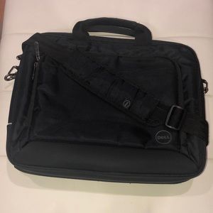 Dell Computer Laptop Case Bag w/ Shoulder Strap Black  11"x15" Preowned